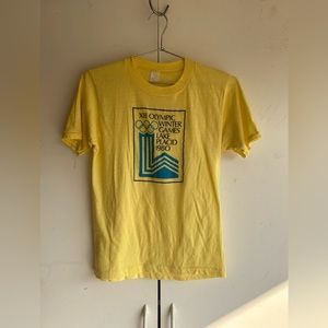 VINTAGE DEADSTOCK XIII Olympic winter games Lake Placid 1980 tee shirt